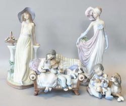 Four Lladro Groups Including, Model No, 5735 and 5378 In good condition