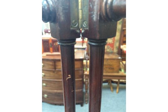 A Hodges Mahogany 19th Century Towel Rail - Image 5 of 5