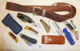 Folding penknives and pocket knives, secateurs, etc.