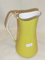 1950s/60s Danish yellow enamel jug designed by Jens Quistgaard for Dansk