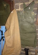 Three army kit bags