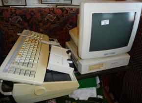 Vintage Amstrad PCW 9512 personal computer word processor with monitor & keyboard