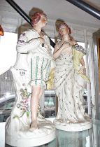 Pair of Staffordshire figures (A/F)