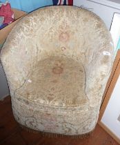 Upholstered tub chair