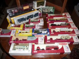 Collection of boxed Days Gone 'Trackside' 00 gauge vehicles with Lledo RAF ground crew support set