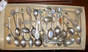 Collection of souvenir teaspoons