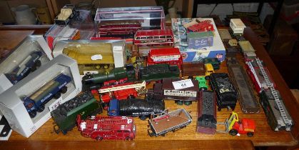 Collection of 00 scale diecast commercial vehicles including EFE, Oxford, Corgi and others