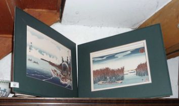 Two Japanese colour woodblock prints