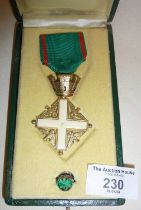 Cased medal - Order of Merit to the Italian Republic