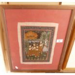 Indo-Persian painting of women, frame size 19" x 15"
