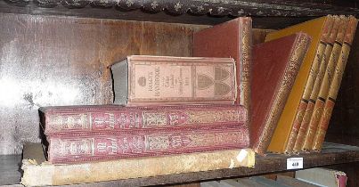 Antiquarian hardback books: Kelly's Handbook 1929, 4 vols; Works of Hogarth, 2 vols; Old England a