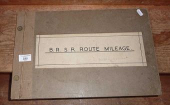 A British Railway Southern Region Route Mileage Atlas