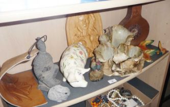 Assorted pottery including Studio and three Flying Ducks (A/F)