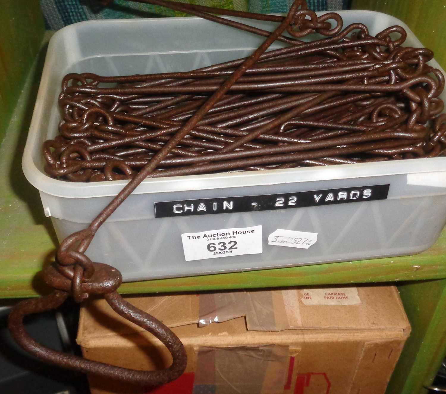 Antique steel 22yd chain for measuring cricket pitches etc - Image 2 of 2