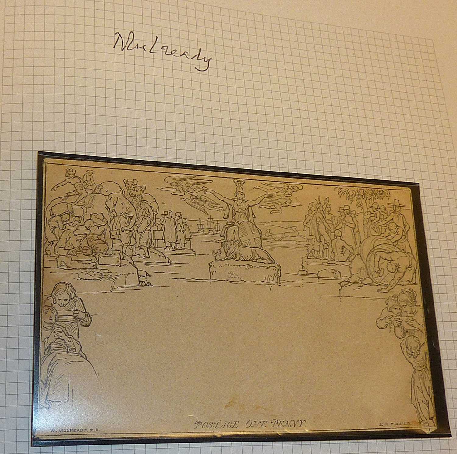 Good stamp collection in album with two Mulready envelopes, Victorian stamps (inc. a Penny Black), - Image 10 of 16