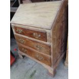 Victorian mahogany bureau (A/F)