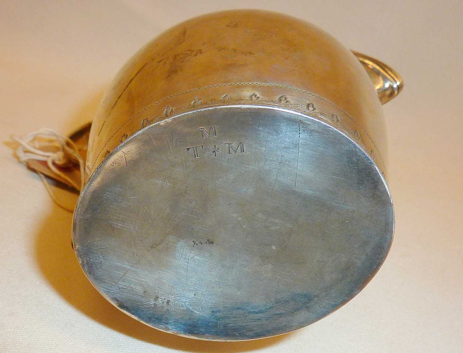 George III finely engraved silver milk jug. Hallmarked for London 1803, maker's mark rubbed, approx. - Image 3 of 6