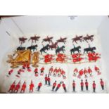 Diecast figures - Johillco state coach with footmen and Beefeaters, General Officer, Life Guards,
