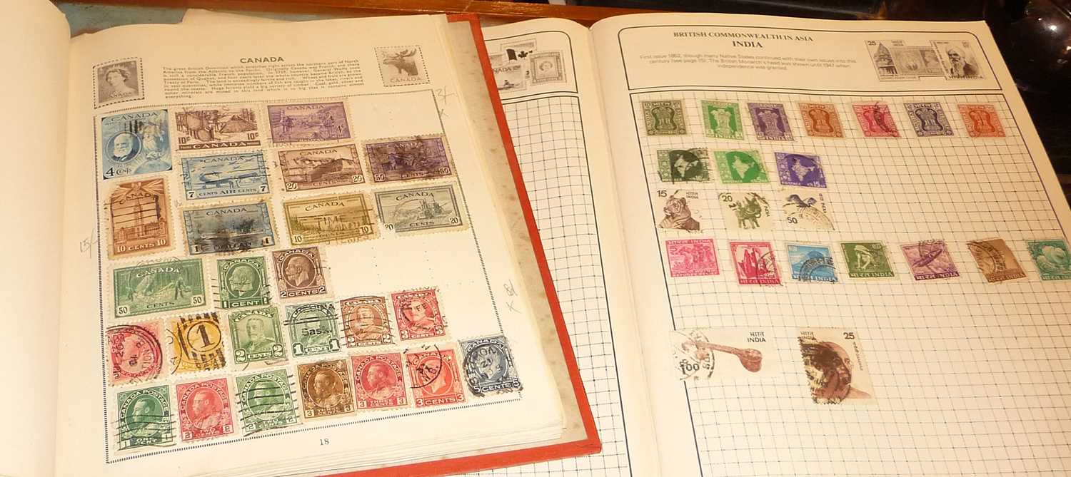 Two vintage schoolboy stamp albums - Image 5 of 6