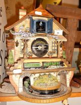 Novelty cuckoo clock automaton "100th Anniversary Memories of Steam" of The Flying Scotsman train (