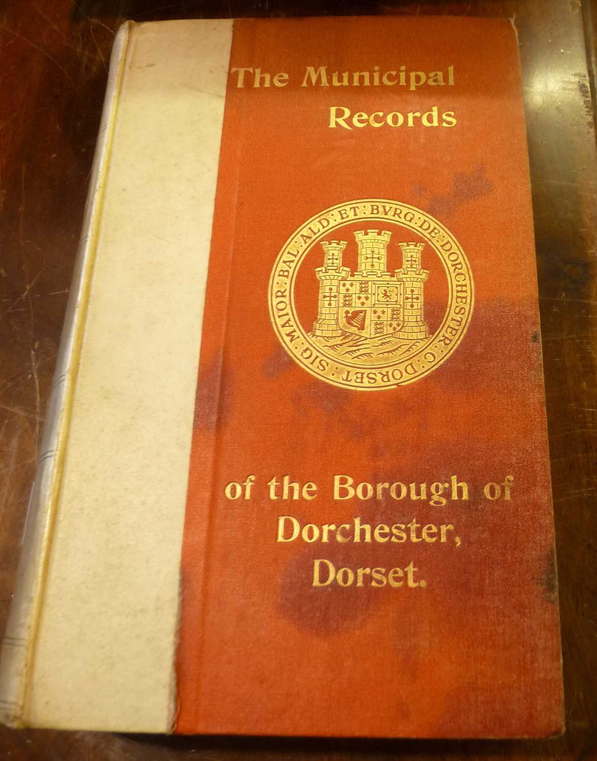 A 1908 vol of "The Municipal Records of the Borough of Dorchester, Dorset", Charles Mayo, pub. in - Image 2 of 6