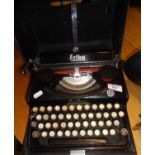 A 1920s Seidel & Naumann Erika portable typewriter