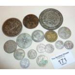 Old silver coins and others