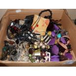 Box of costume jewellery