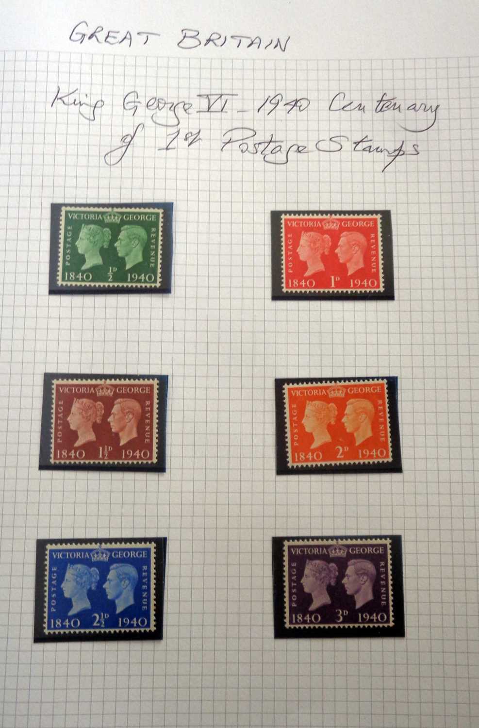 Good stamp collection in album with two Mulready envelopes, Victorian stamps (inc. a Penny Black), - Image 11 of 16