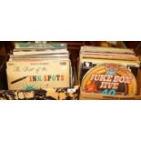 Two boxes of assorted vinyl LPs
