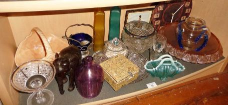 Collection of assorted glassware etc