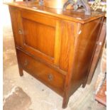 Oak cupboard with drawer