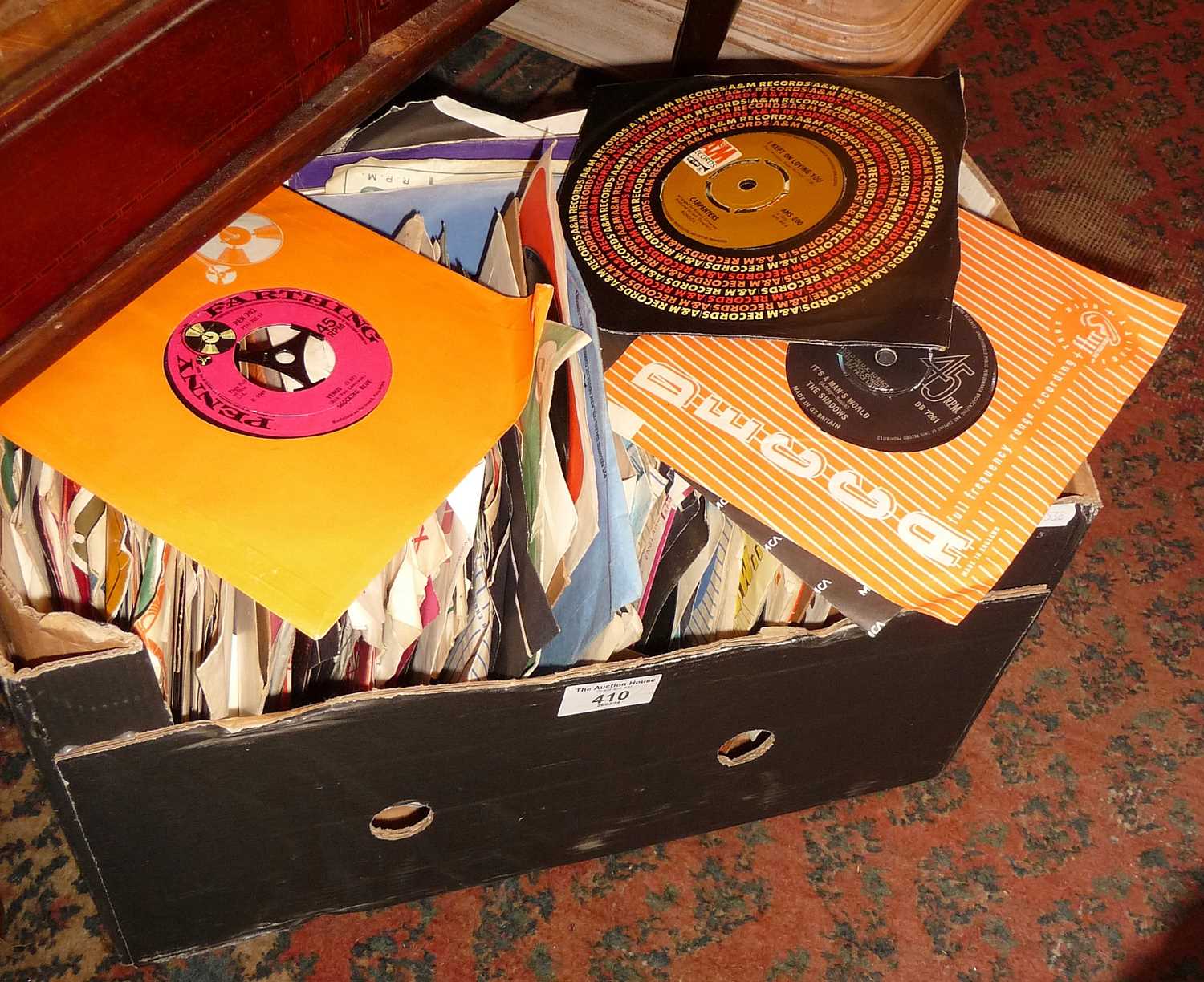 Collection of assorted vinyl single records