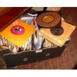 Collection of assorted vinyl single records
