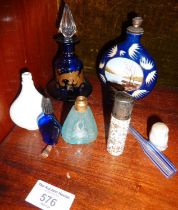 Various vintage scent and perfume bottles