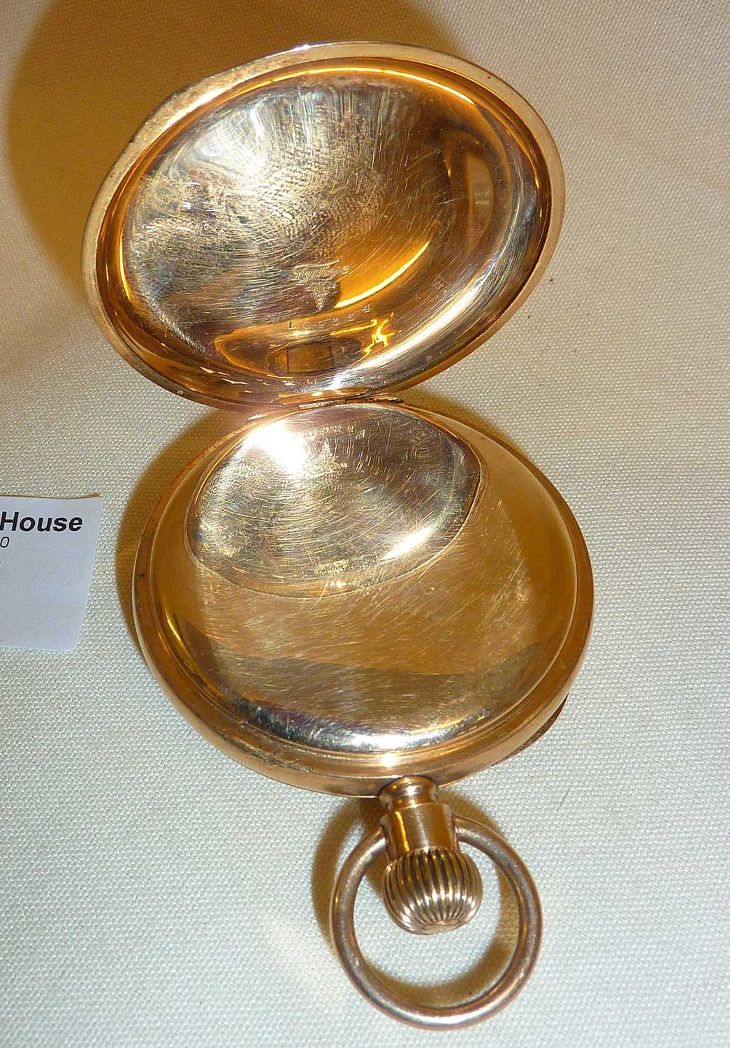 Pocket watch with a gold filled Fahy's case - Image 5 of 6