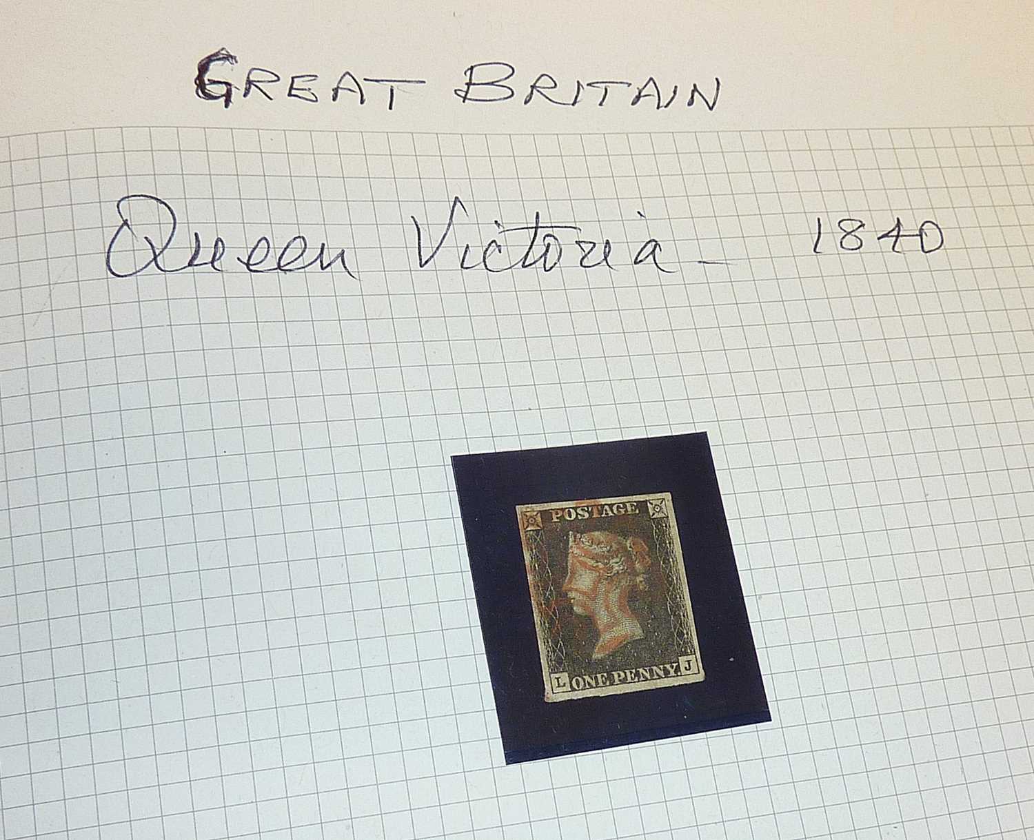 Good stamp collection in album with two Mulready envelopes, Victorian stamps (inc. a Penny Black), - Image 7 of 16