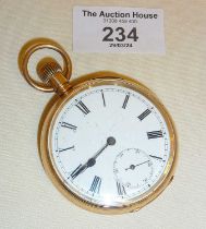 Pocket watch with a gold filled Fahy's case