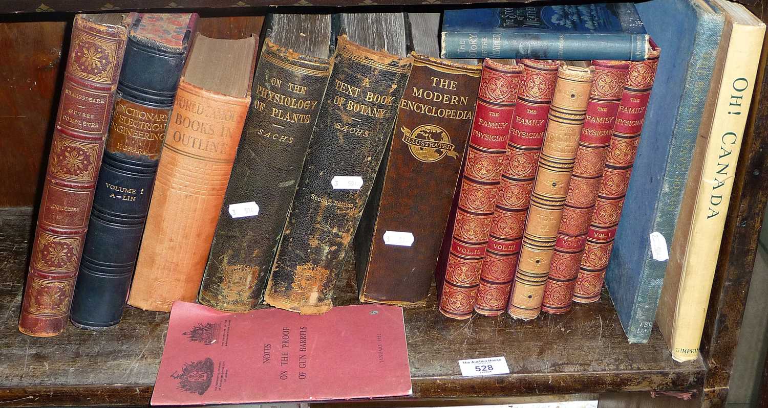 Five volumes of The Family Physician, Sach's plants and Botany antiquarian books, and others - Image 2 of 2