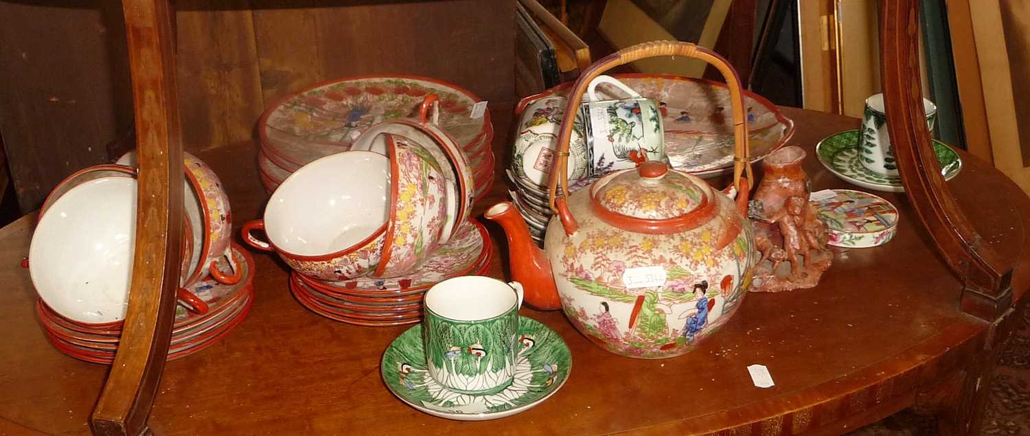 Japanese teaset with teapot & others