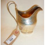 George III finely engraved silver milk jug. Hallmarked for London 1803, maker's mark rubbed, approx.