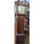 8 day 19th c. longcase clock by Bridport maker - Joseph Booth