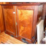 19th c. two door mahogany collector's cabinet of 30 drawers, 69cm tall x 76cm wide x 36cm deep (