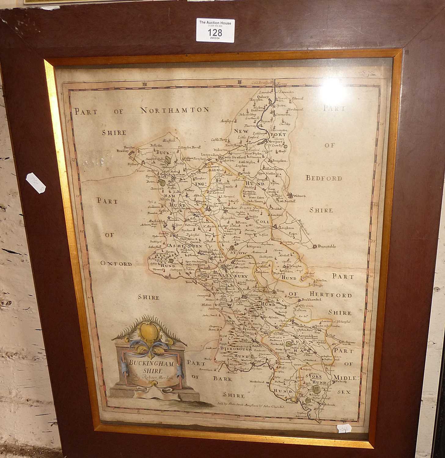 Early 18th c. Robert Morden map of Buckinghamshire