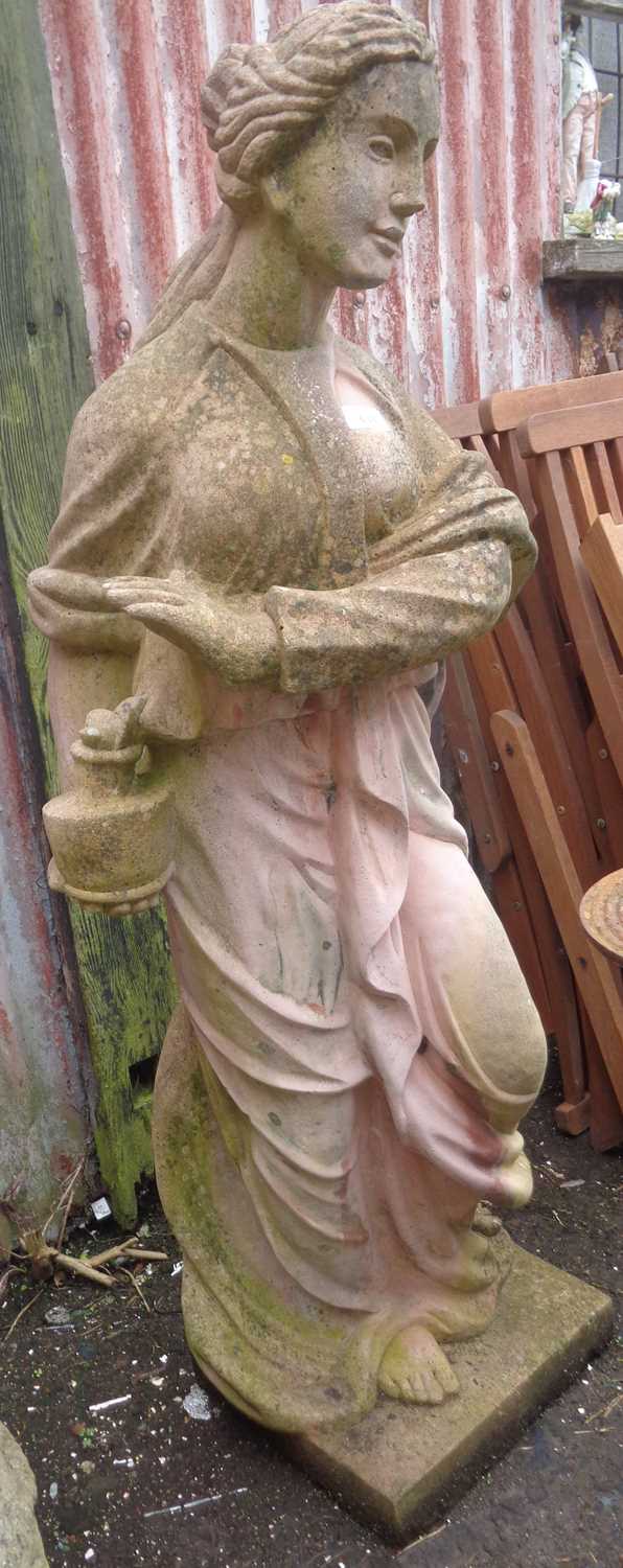 Garden statue of an oriental lady - Image 2 of 2