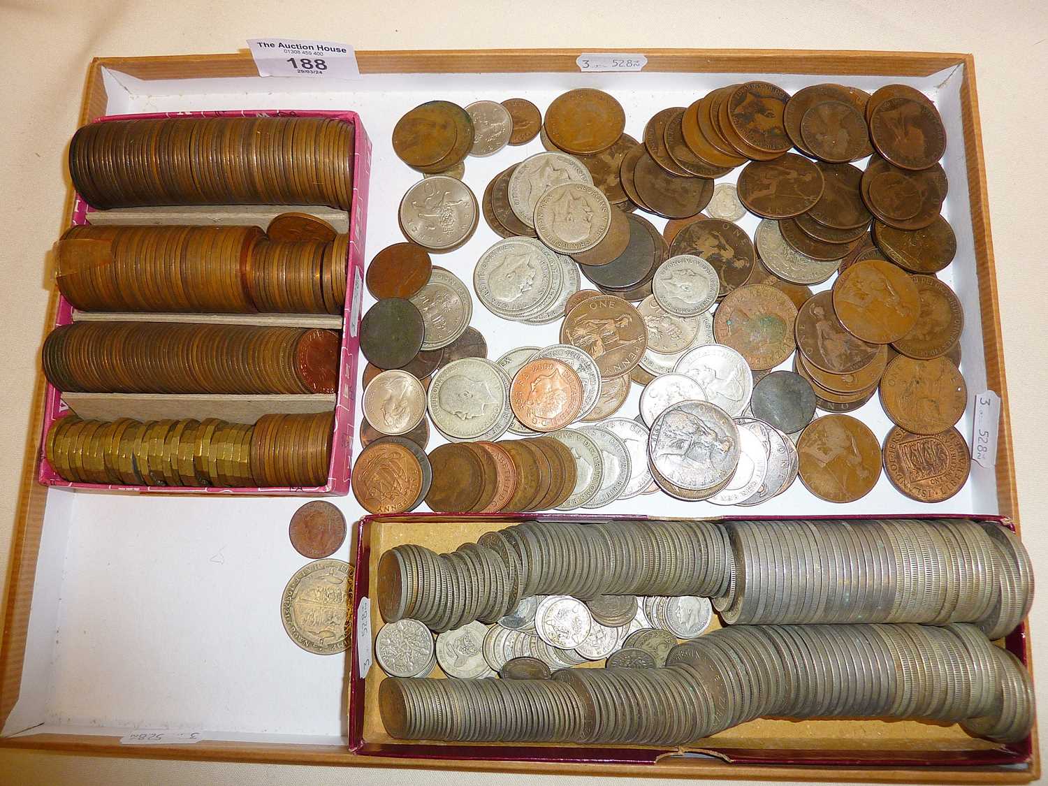 Large lot of old British coins - some silver - Image 2 of 2