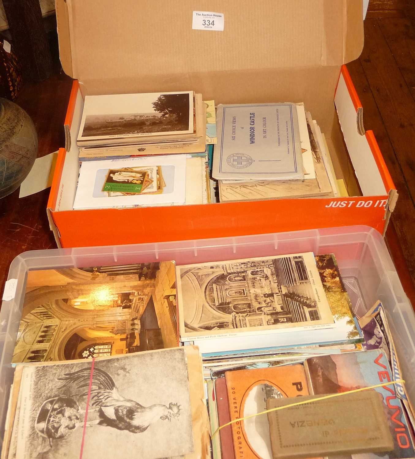 Large collection in two boxes of assorted postcards - Image 2 of 2
