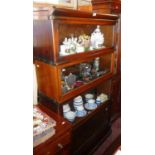 Globe Wernicke four section glazed bookcase