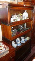 Globe Wernicke four section glazed bookcase