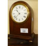 Edwardian mahogany dome topped mantle clock